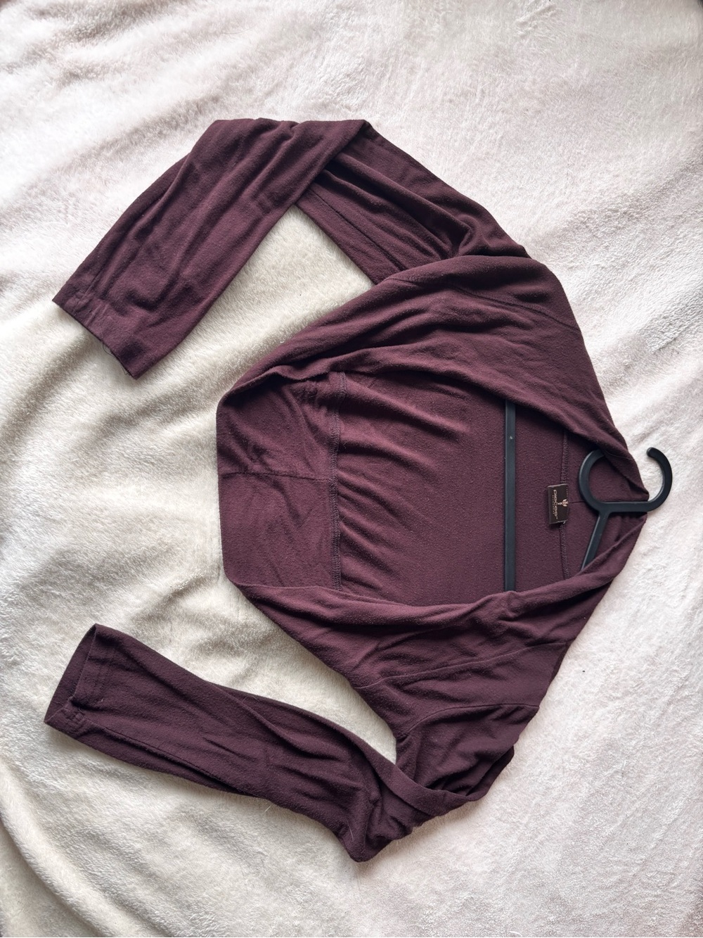Pieces - Cropped Cardigan - Brown